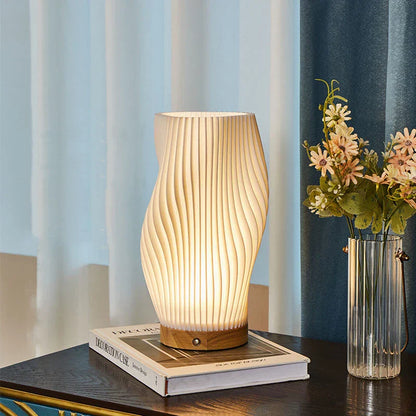 Table Lamp Wood Base Modern Lighting
