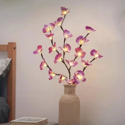 LED Lighted Artificial Branch Table Lamp
