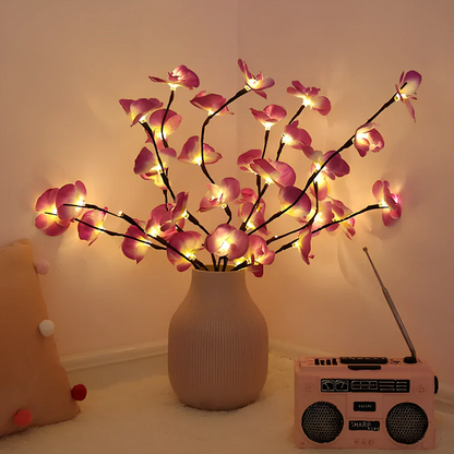 LED Lighted Artificial Branch Table Lamp