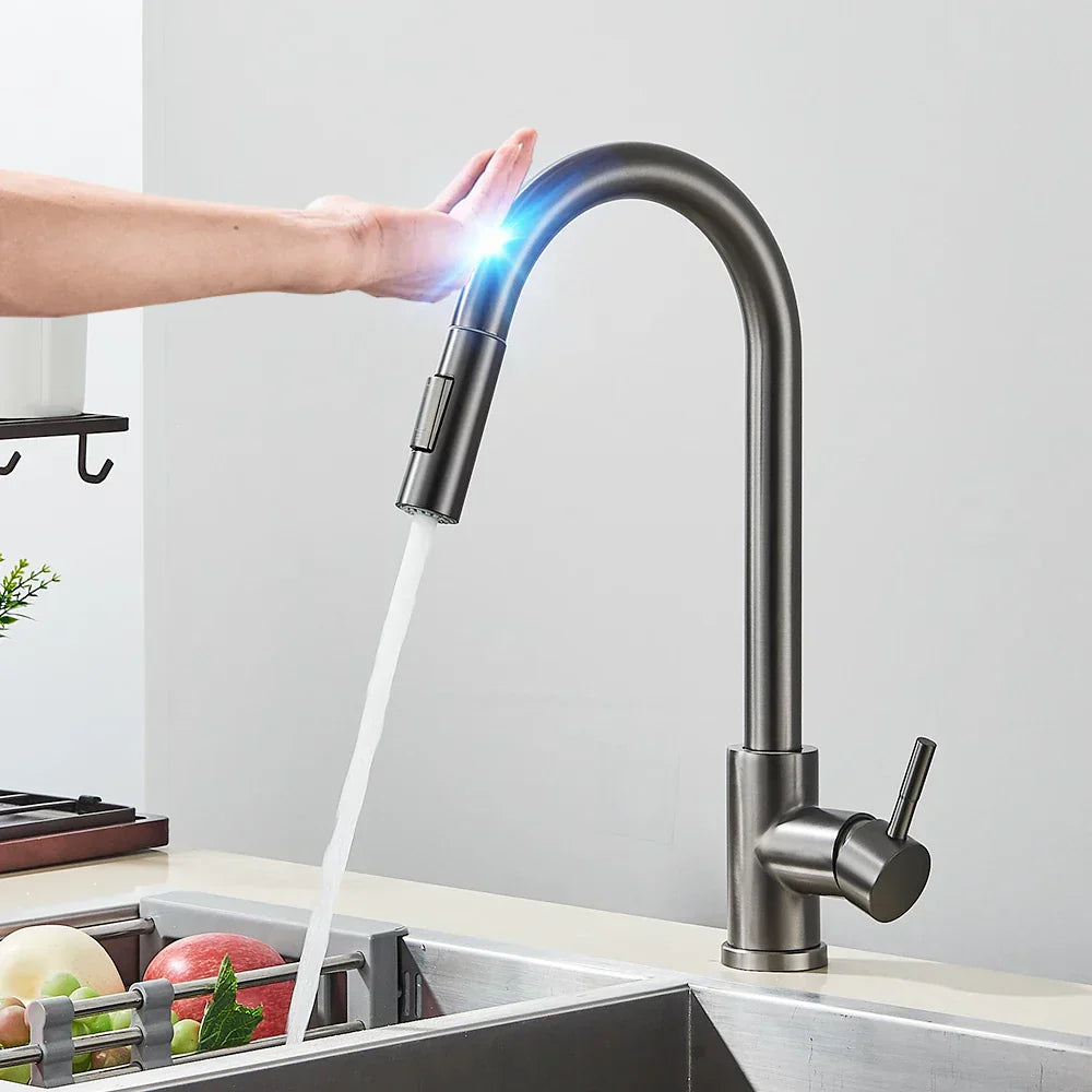 Kitchen Tap with Touch Sensor and Pull Out