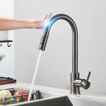 Kitchen Tap with Touch Sensor and Pull Out