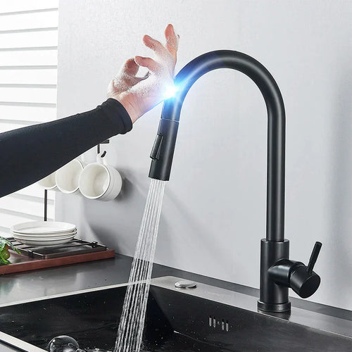 Kitchen Tap with Touch Sensor and Pull Out