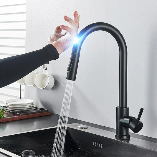 Kitchen Tap with Touch Sensor and Pull Out
