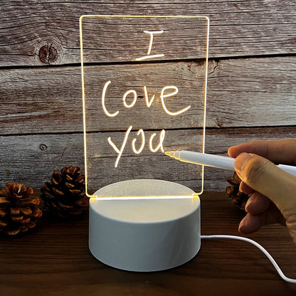 Led Message Board Desk Light Acrylic Sign