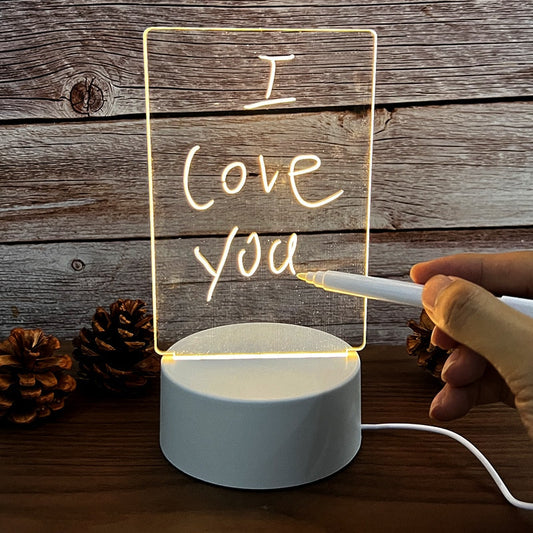 Led Message Board Desk Light Acrylic Sign