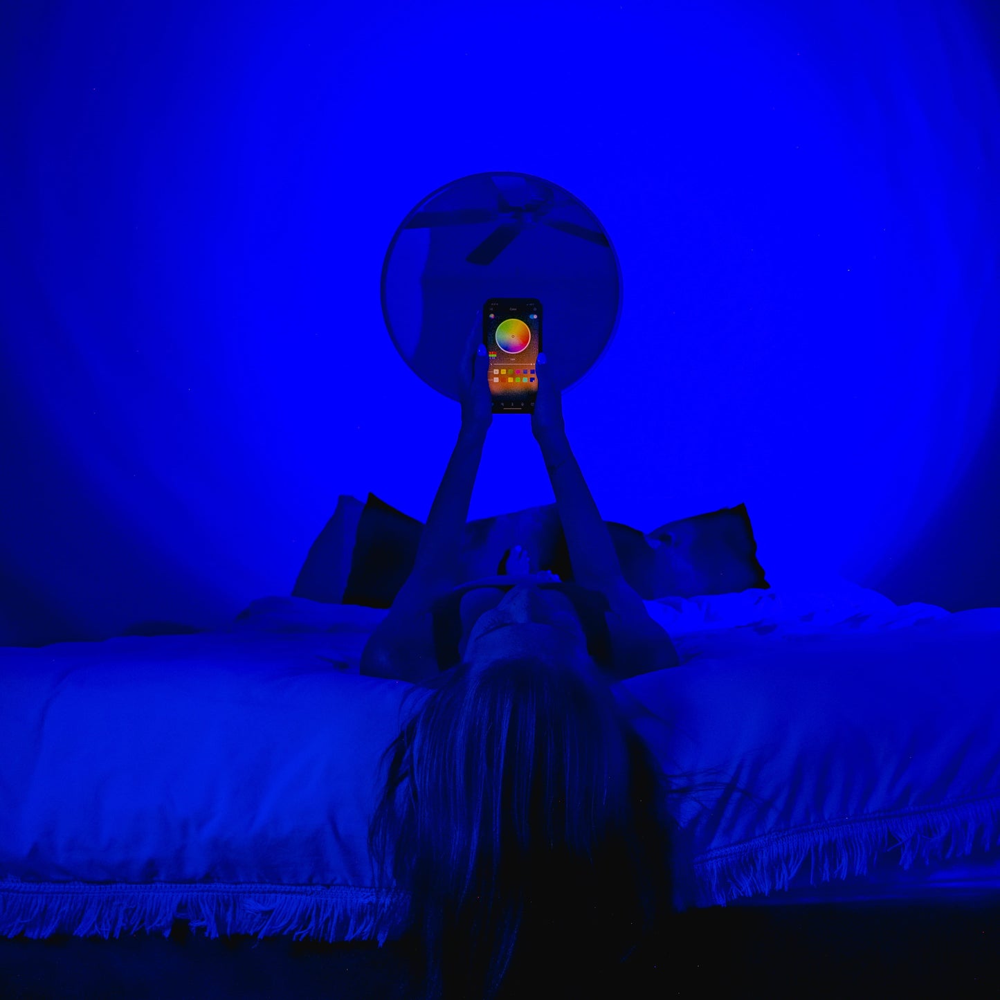 LED Mood Light Adjustable Colour Projection Lamp