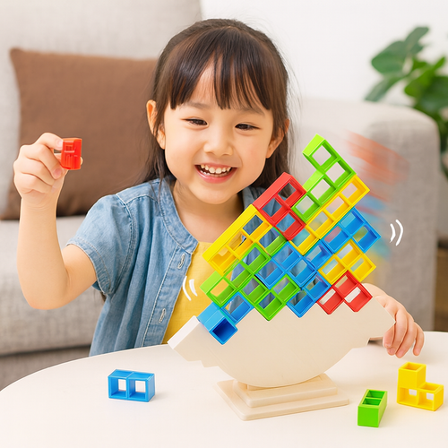 Kids Balance Board Stacking Game Toy