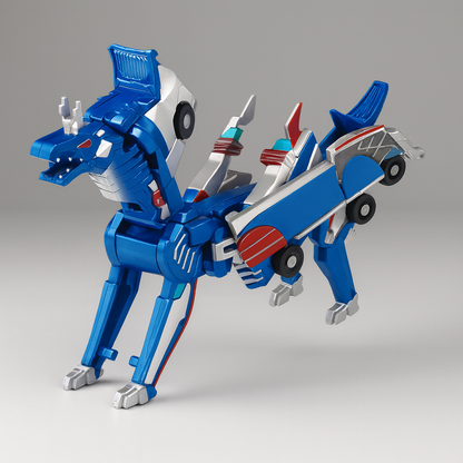 Robot Toy Car Magnetic Transforming Play Model