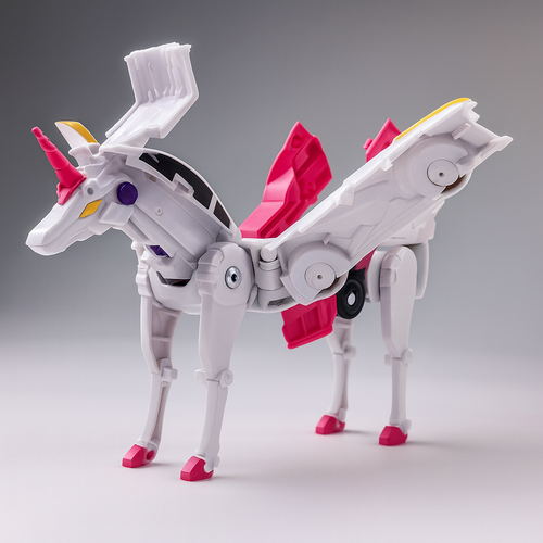 Robot Toy Car Magnetic Transforming Play Model