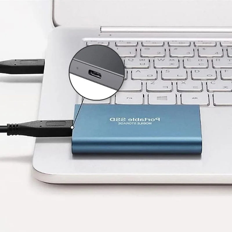 External SSD Drive Aluminum Portable Storage