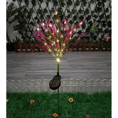 Luminous Bloom - Solar LED Garden Flower Lights for Outdoor Décor, Waterproof, Energy Efficient Lavender Design