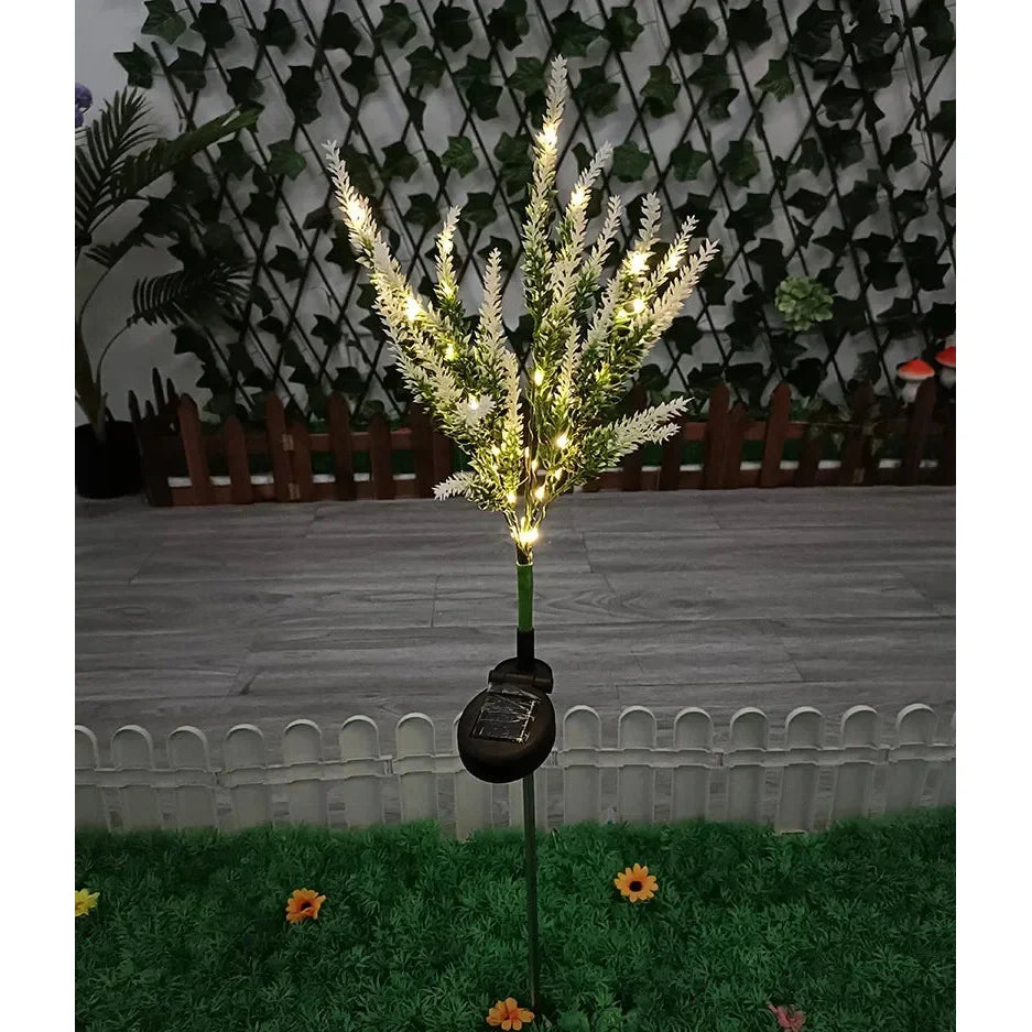 Luminous Bloom - Solar LED Garden Flower Lights for Outdoor Décor, Waterproof, Energy Efficient Lavender Design