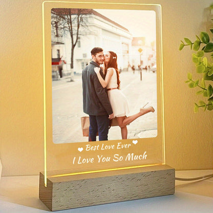 Digital Photo Frame Acrylic Light Night Lamp