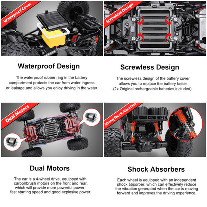 Remote Control Waterproof Off-Road Car Toy