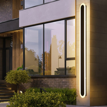Outdoor LED Wall Light Modern Black Design