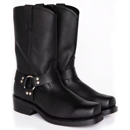 Men's Knee High Harness Boots | Waterproof