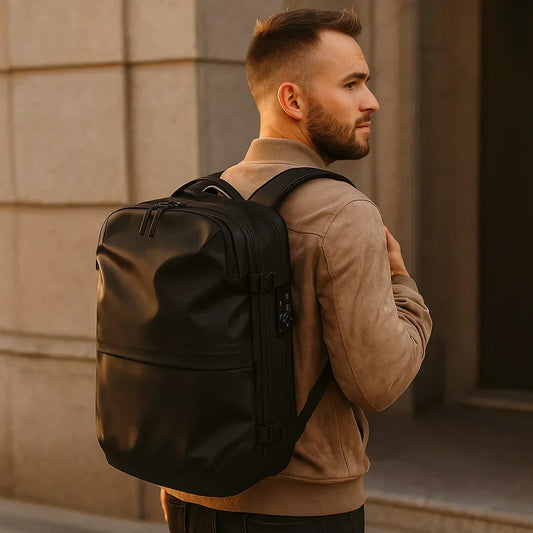 Travel Backpack with Compact Water-Resistant Design