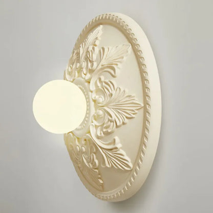 Wall Light Resin Vintage Style Round Lamp