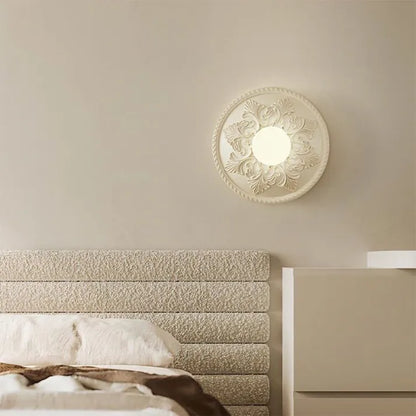 Wall Light Resin Vintage Style Round Lamp