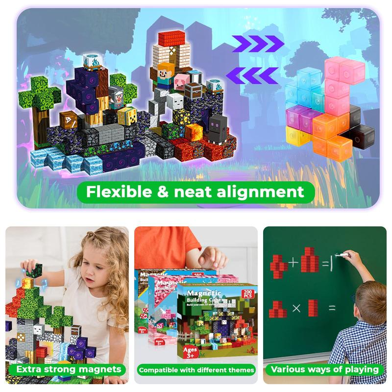 Magnetic Building Blocks Toy Set Kids