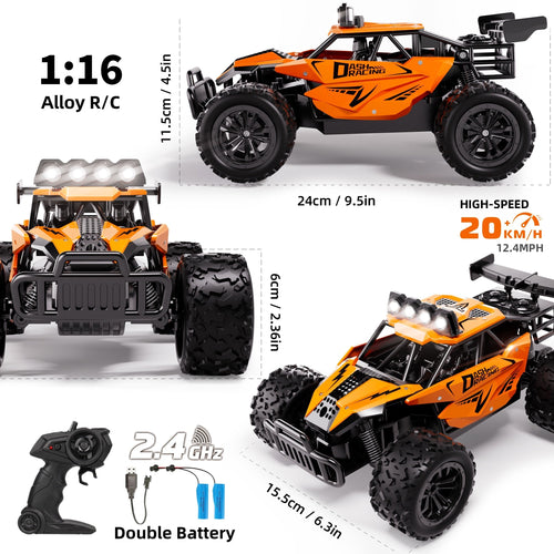 Remote Control Car with Alloy Body and Lights