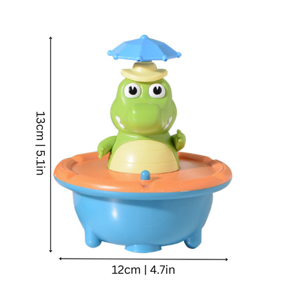 Bath Toy Sprayer Light-Up Floating Crocodile