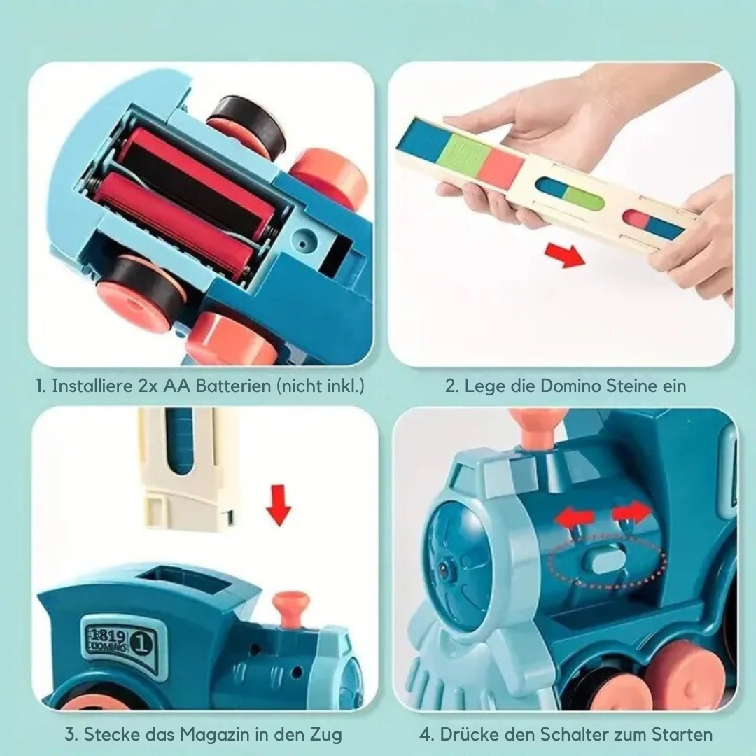 Kids Domino Toy Train for Creative Play