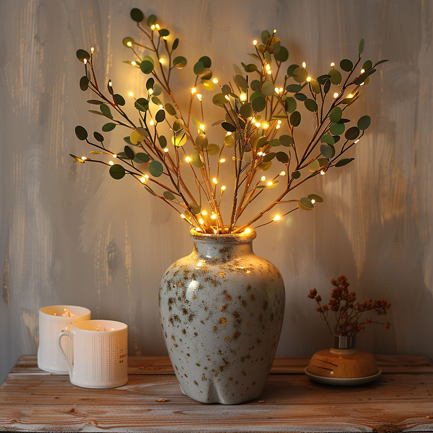 Fairy Lights Decorative Table Arrangement