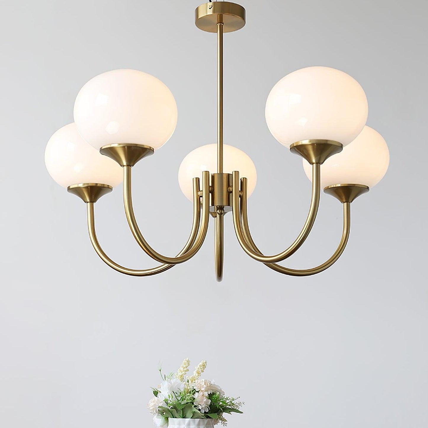 Ceiling Light Modern Brass Chandelier Lamp