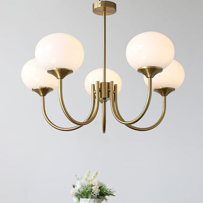 Ceiling Light Modern Brass Chandelier Lamp