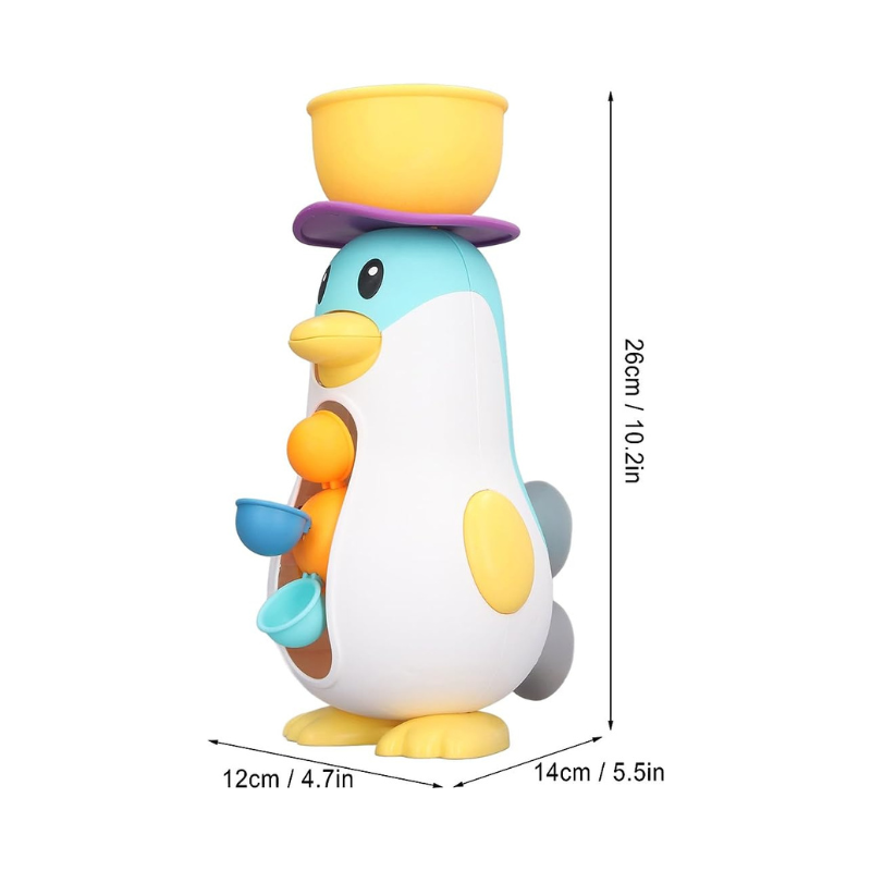 Bath Toy Penguin Waterfall Activity Station