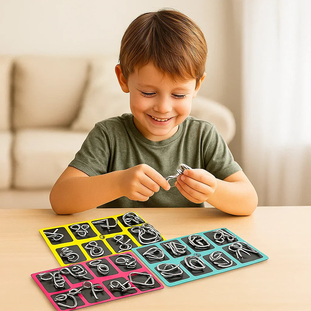 Educational Kids Toy Metal Puzzle Set