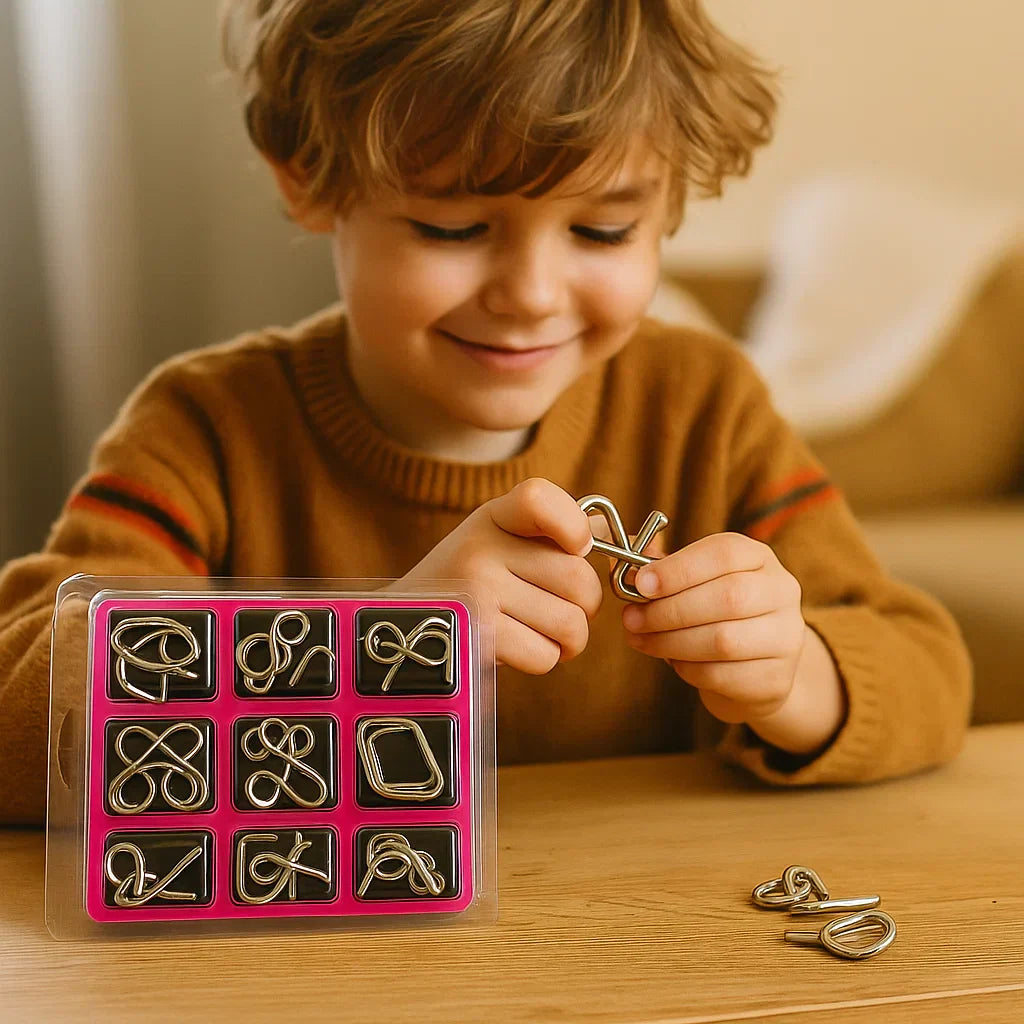 Educational Kids Toy Metal Puzzle Set