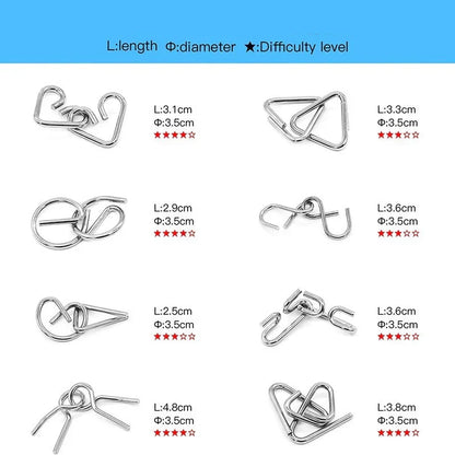 Educational Kids Toy Metal Puzzle Set