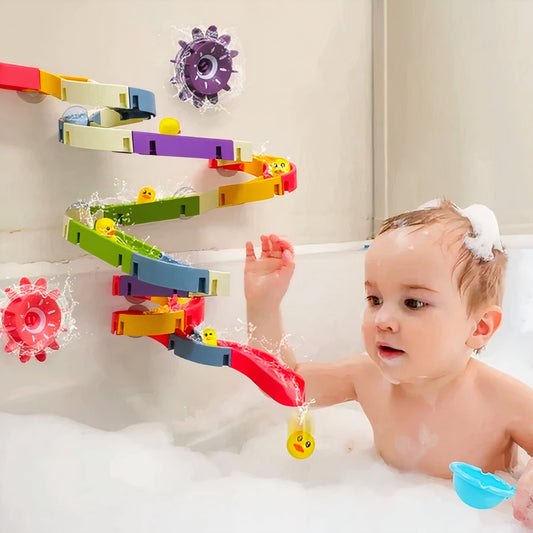 Bath Toy Colourful Plastic Duck Slide Track