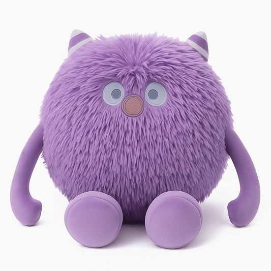 Fuzzby the Fluffy Beast™ – Purple Monster Plush Toy | Auraplush™ 50CM - 90CM - 140CM plush toy – Auraplush™