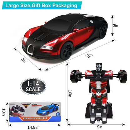 Remote Control Robot Car Transforming Toy