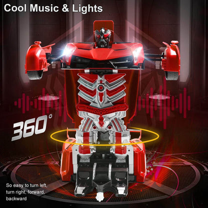 Remote Control Transforming Robot Car Toy