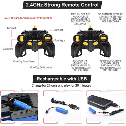 Remote Control Robot Car Transforming Toy