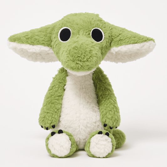Grompi the Leaf - Eared Dino™ – Soft Green Dinosaur Plush Toy | Auraplush™ plush toy – Auraplush™