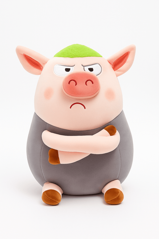 Grumpy Piggles™ – 85 cm Giant Plush Pig with Attitude plush toy – Auraplush™