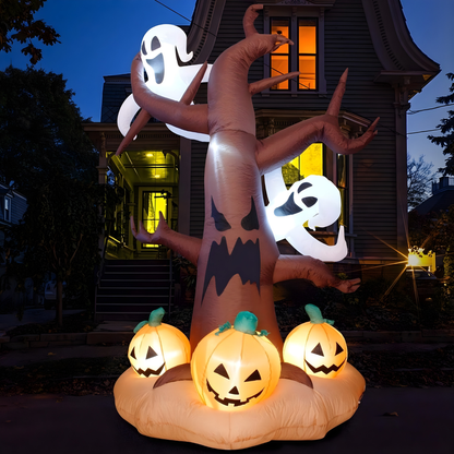Halloween Outdoor Decoration Inflatable Pumpkin Display LED Lights