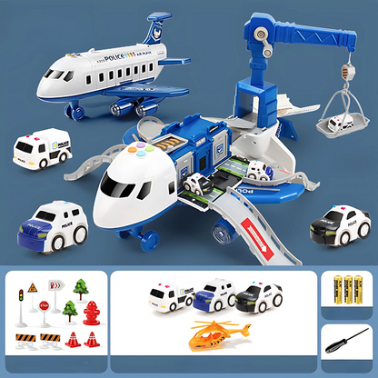 Kids Construction Plane Toy Crane Playset