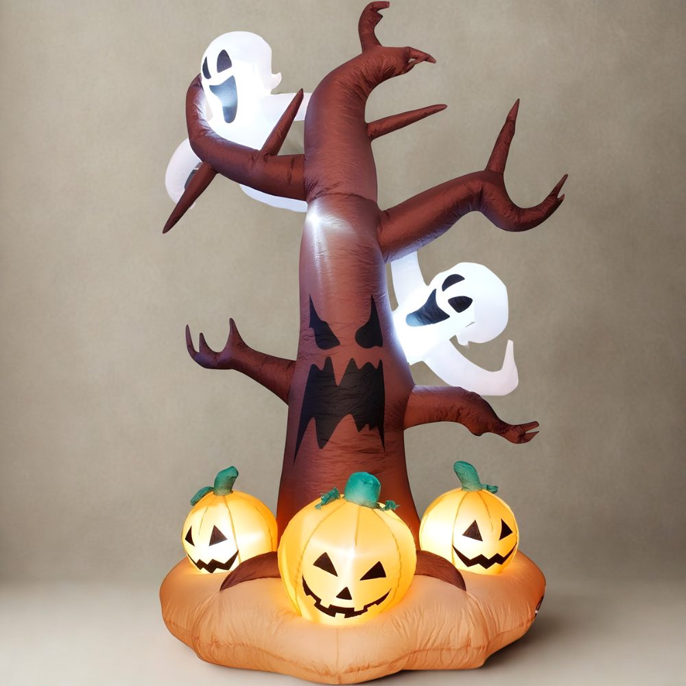 Halloween Outdoor Decoration Inflatable Pumpkin Display LED Lights