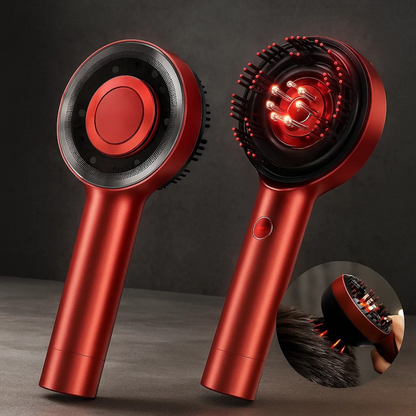 Scalp Massager Brush with Red Light Therapy