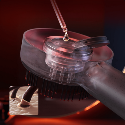 Scalp Massager Brush with Red Light Therapy