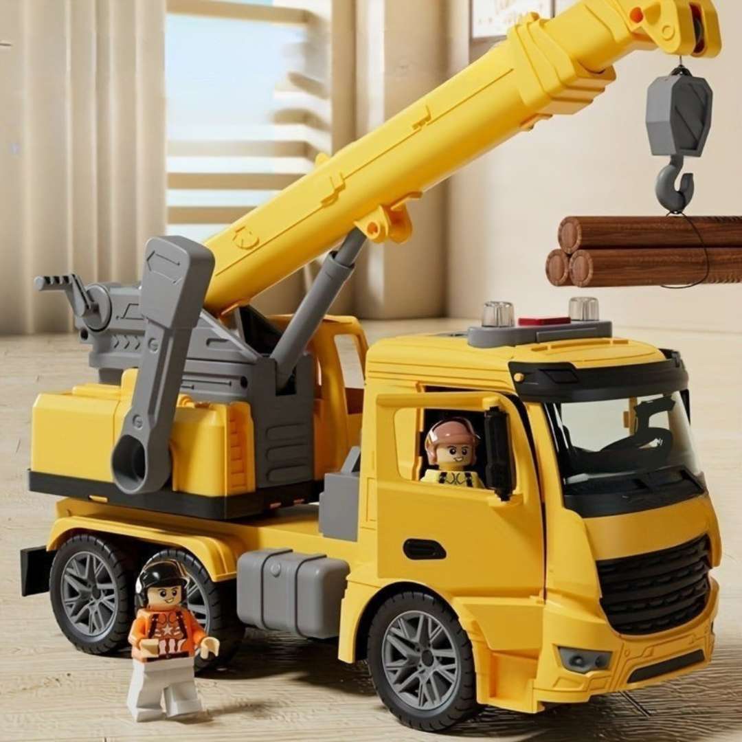 Toy Crane Truck with Lights and Sounds