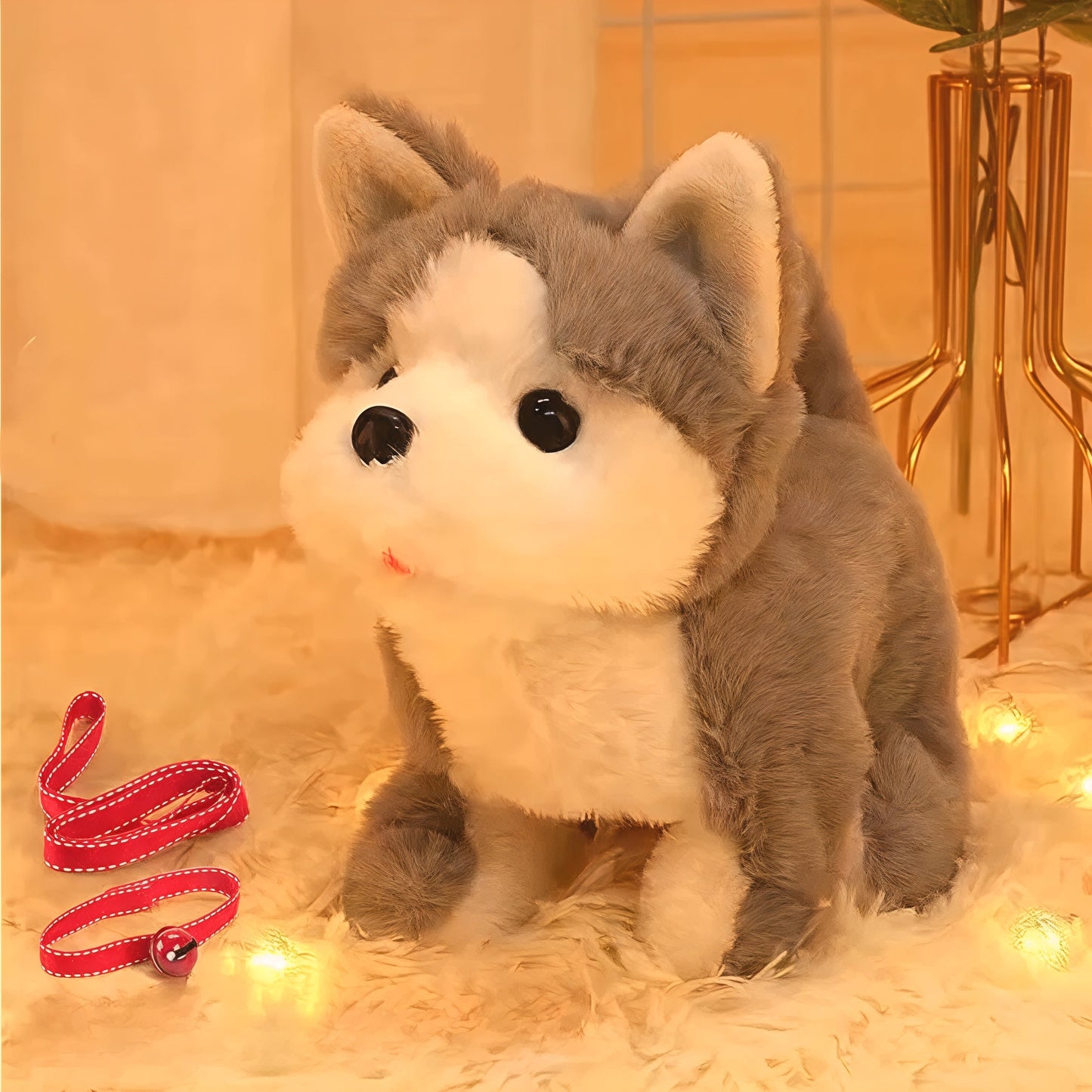 Robot Dog Plush Electronic Walking Toy