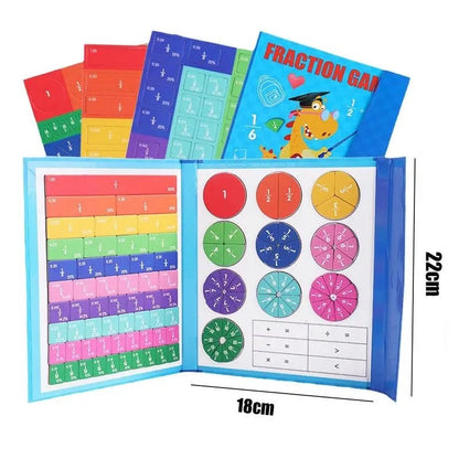 Educational Maths Toy Magnetic Fraction Board