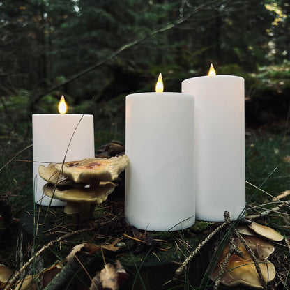 Outdoor LED Flameless Pillar Candle Set